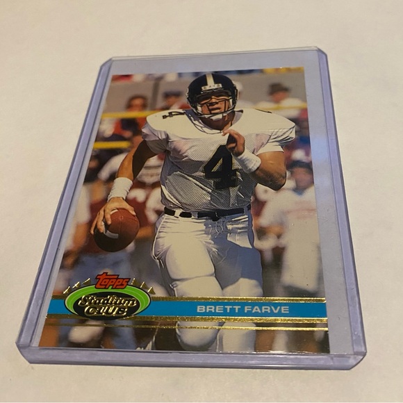 1991 Toops Stadium Club Football Card Other - Brett Farve RC Rookie 1991 Topps Stadium Club Football Card # 94 Vintage
